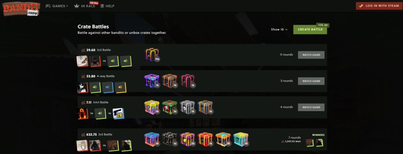 Bandit.Camp Crate Battles