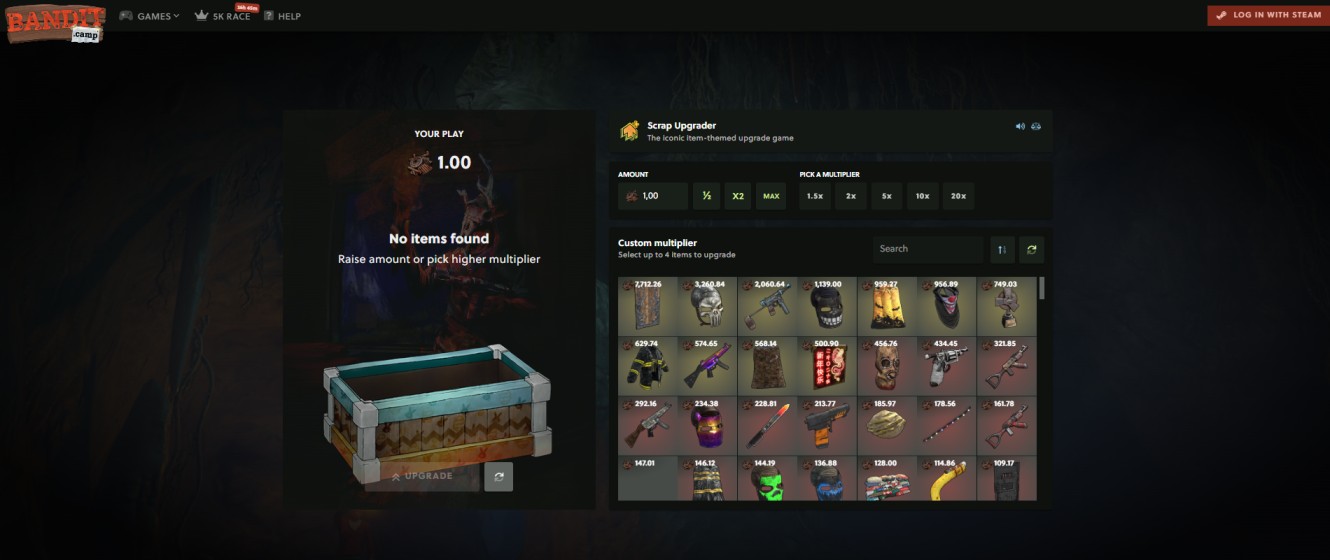 Bandit.Camp Scrap Upgrader