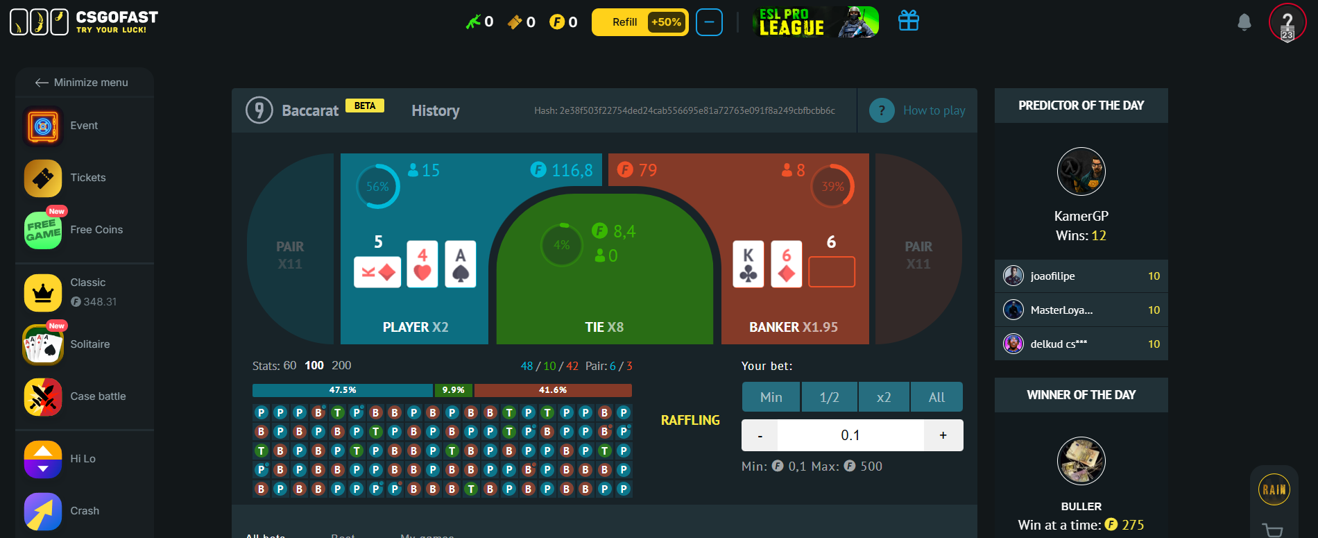 CSGOFast Baccarat