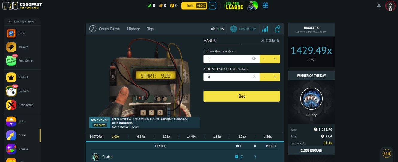CSGOFAST Crash