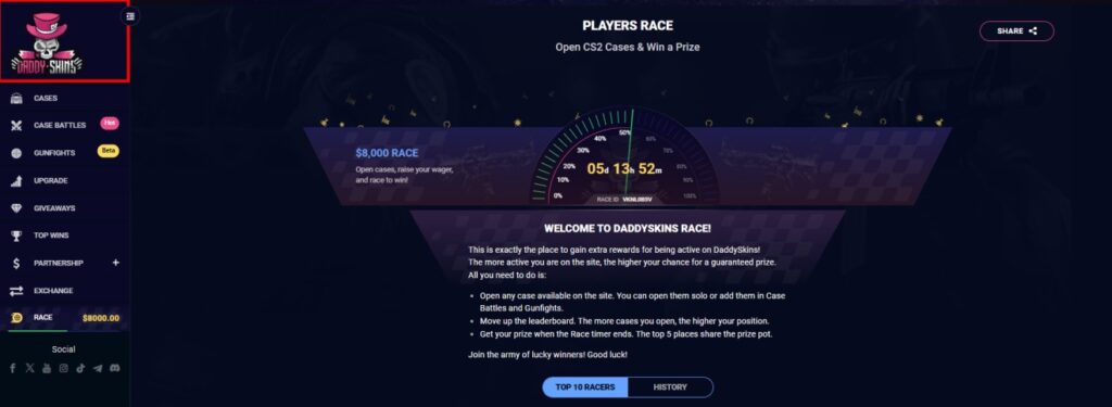 DaddySkins Races