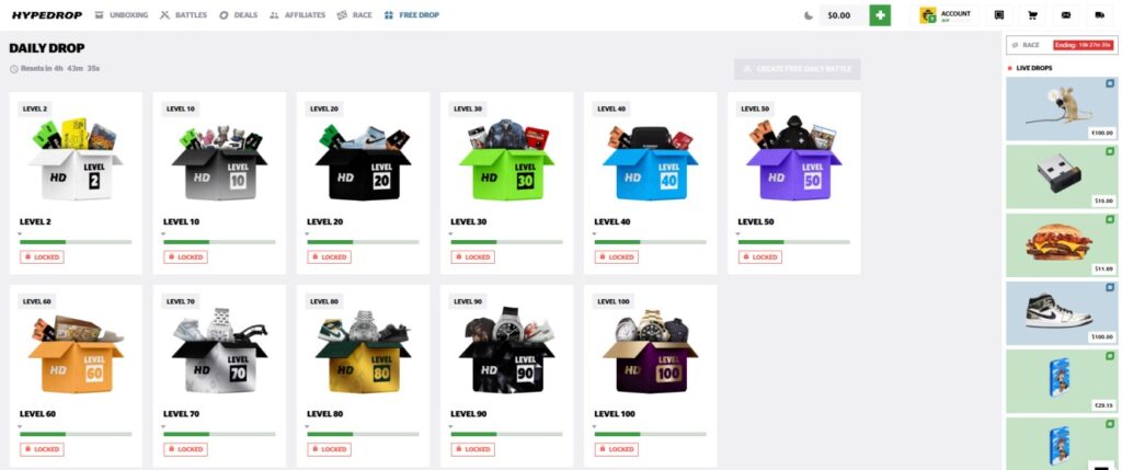 Hypedrop Free Drop