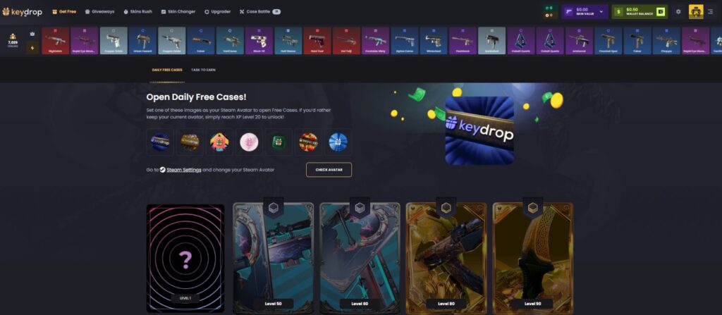 KeyDrop Daily Free Case