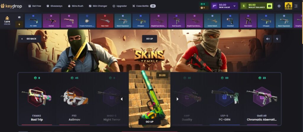 KeyDrop Daily Races