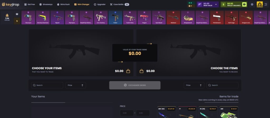 KeyDrop Skin Changer