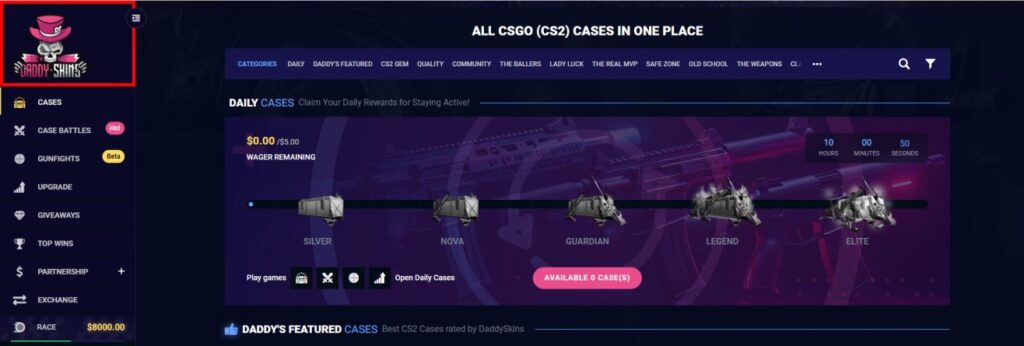 DaddySkins Cases